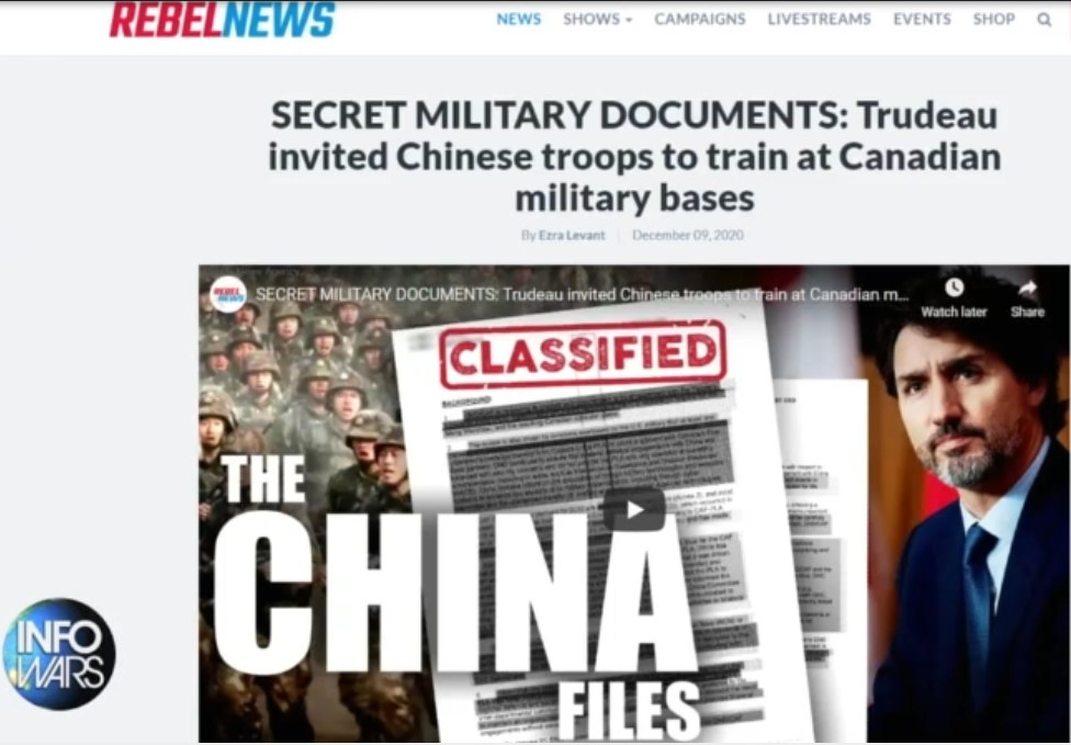 Screenshot 1chinese troops train in canada