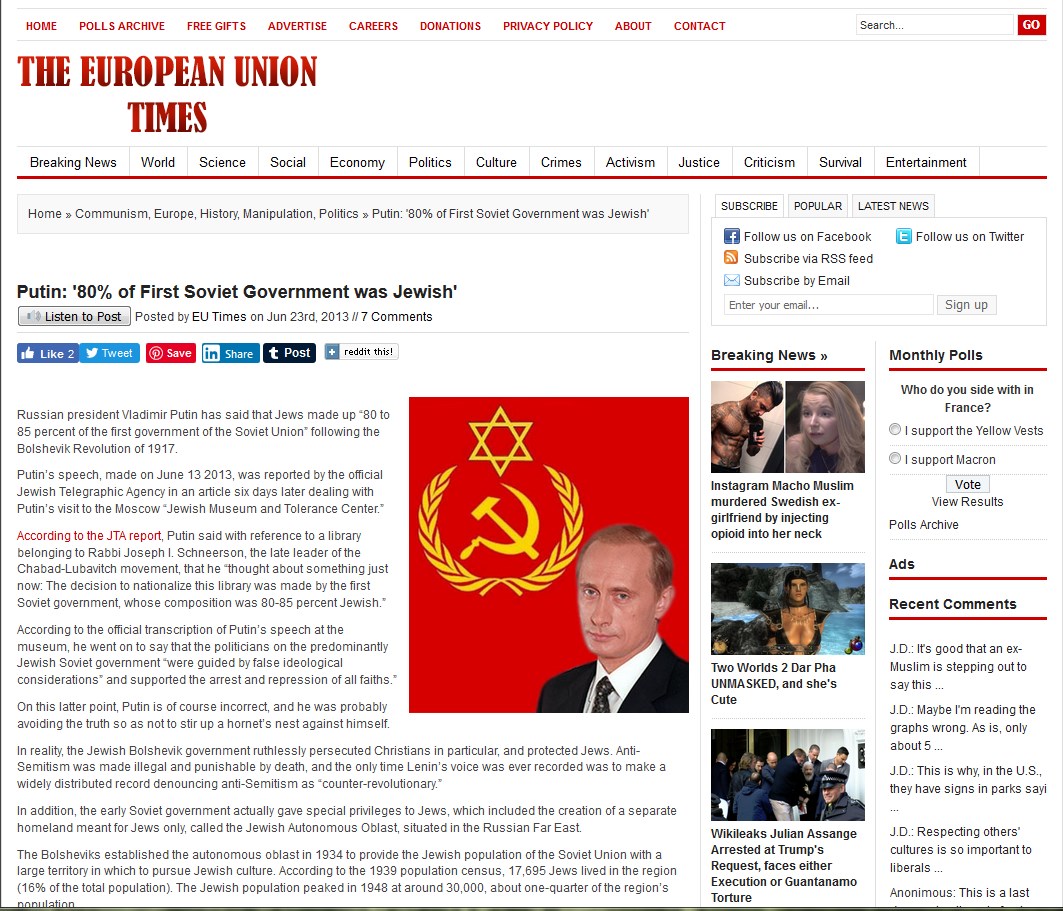 Screenshot 1putin said 805 percent jewish