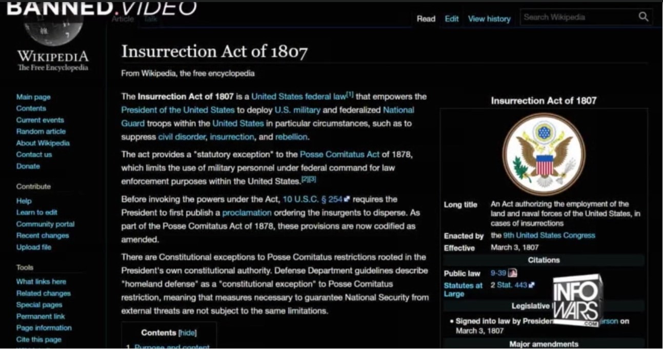 Screenshot 2insurrection act place in file