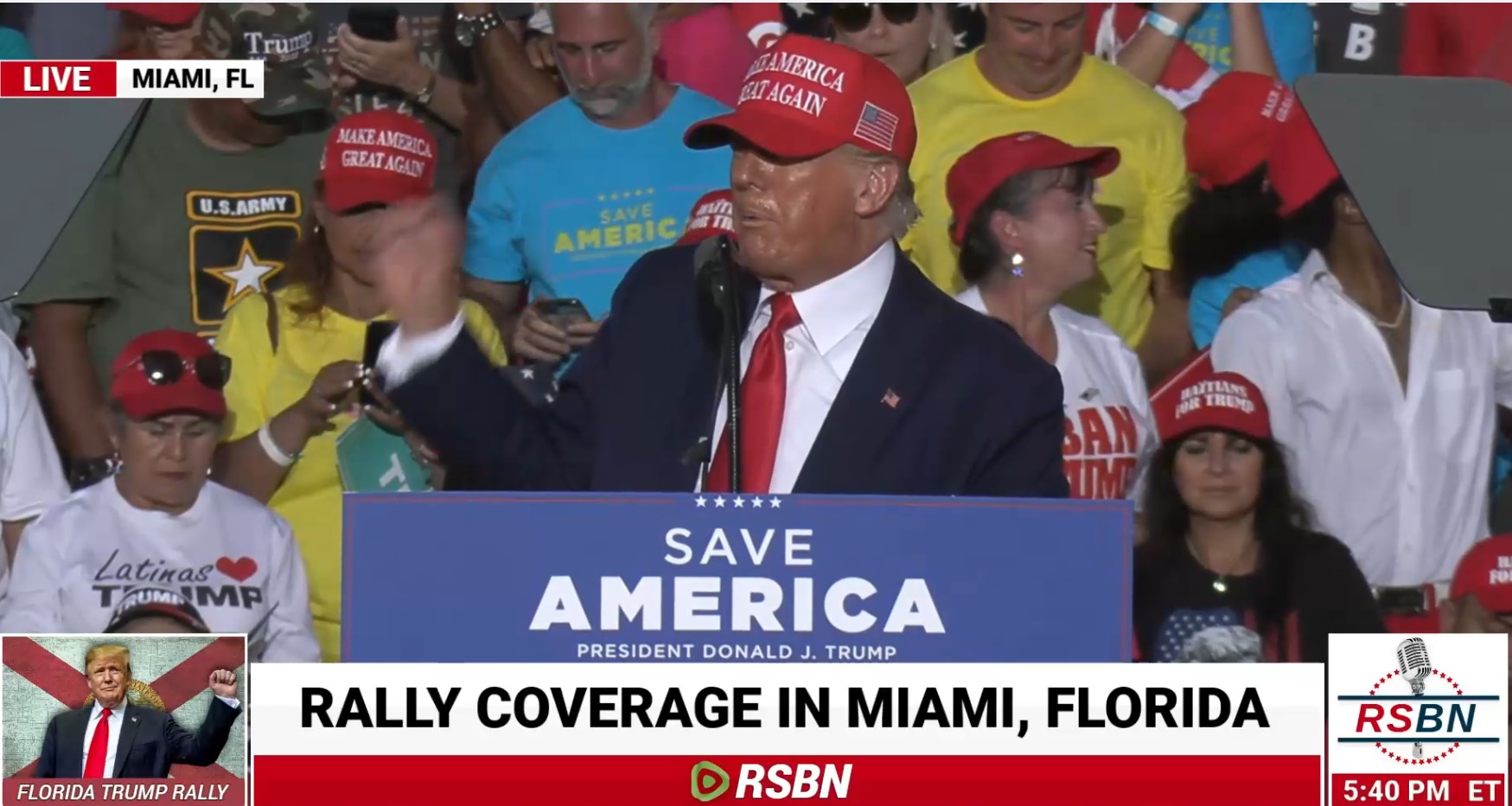 Screenshot 30trump rally in miami