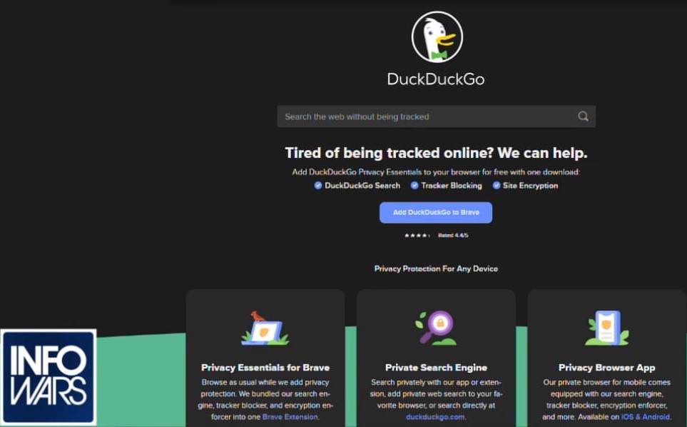 Screenshot 3duckduckgo