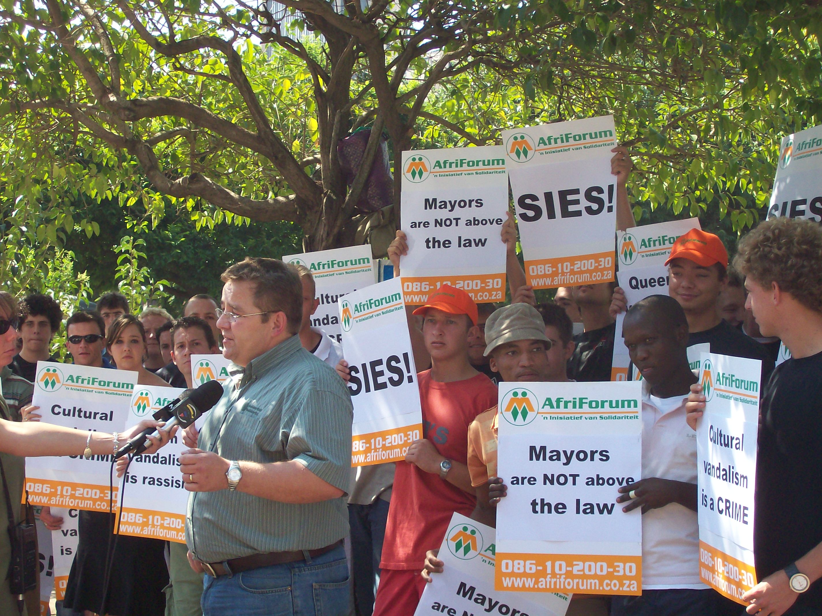 Afriforum Protest