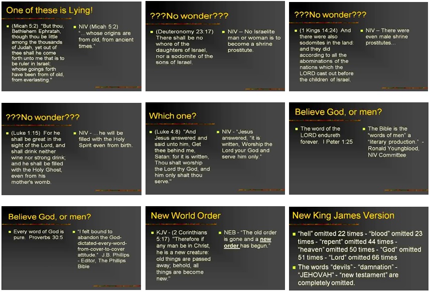 Bible changes over time