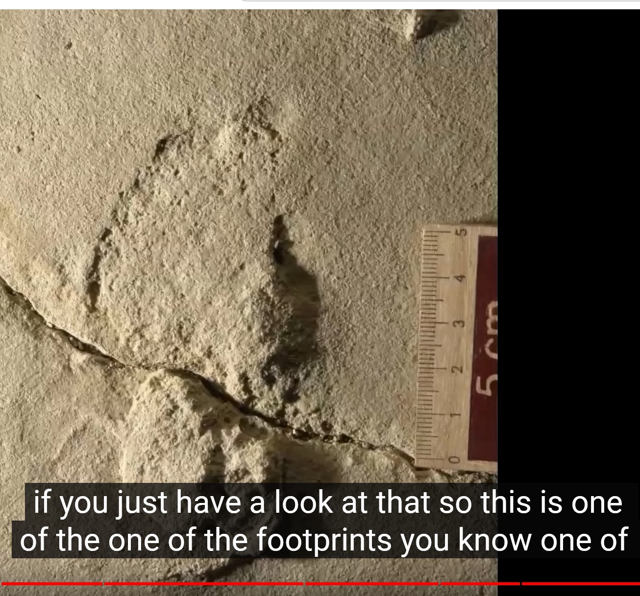 one foot print